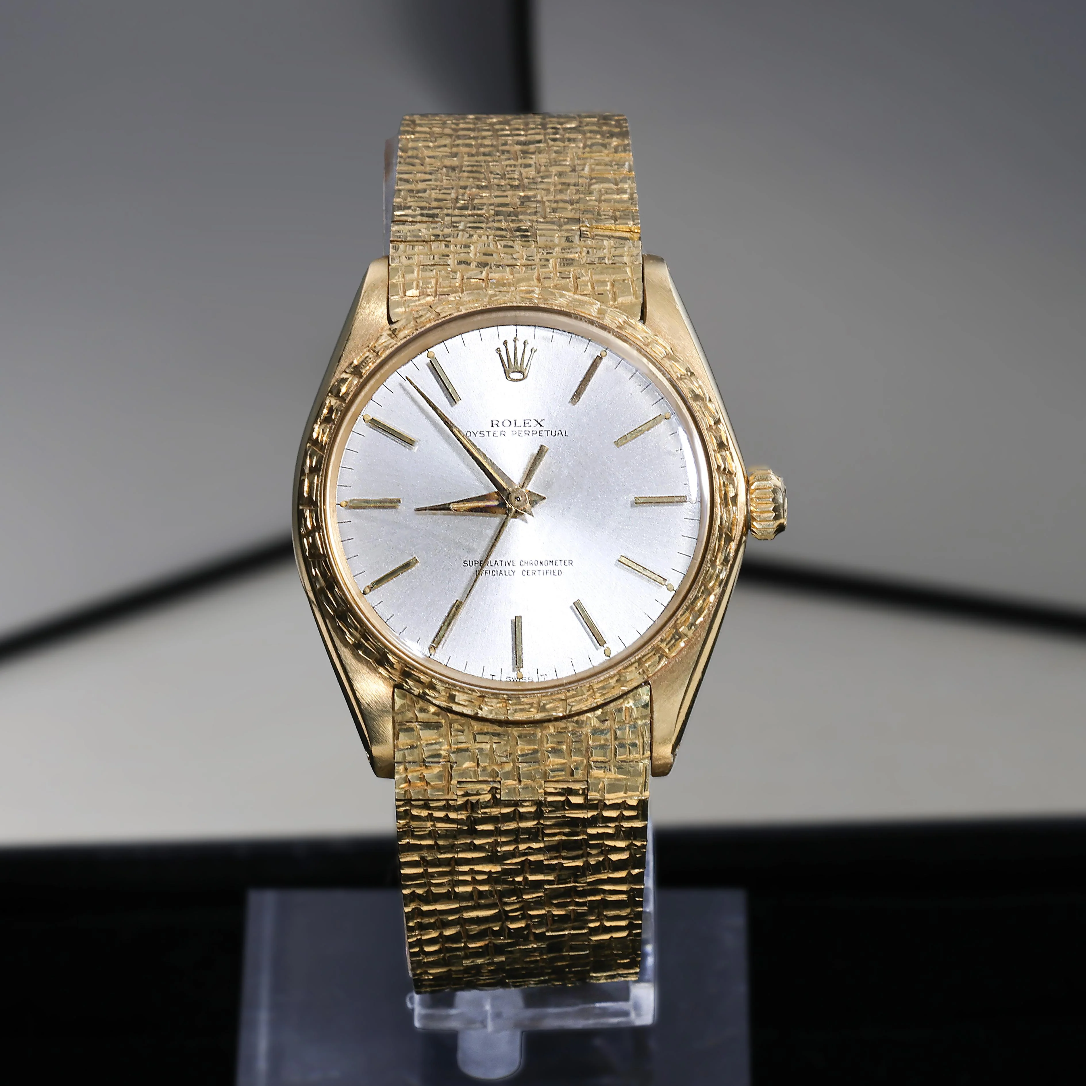 Rolex Oyster Perpetual 1028 18K Gold 34mm Watch Vintage 1963 w/box - Image 11