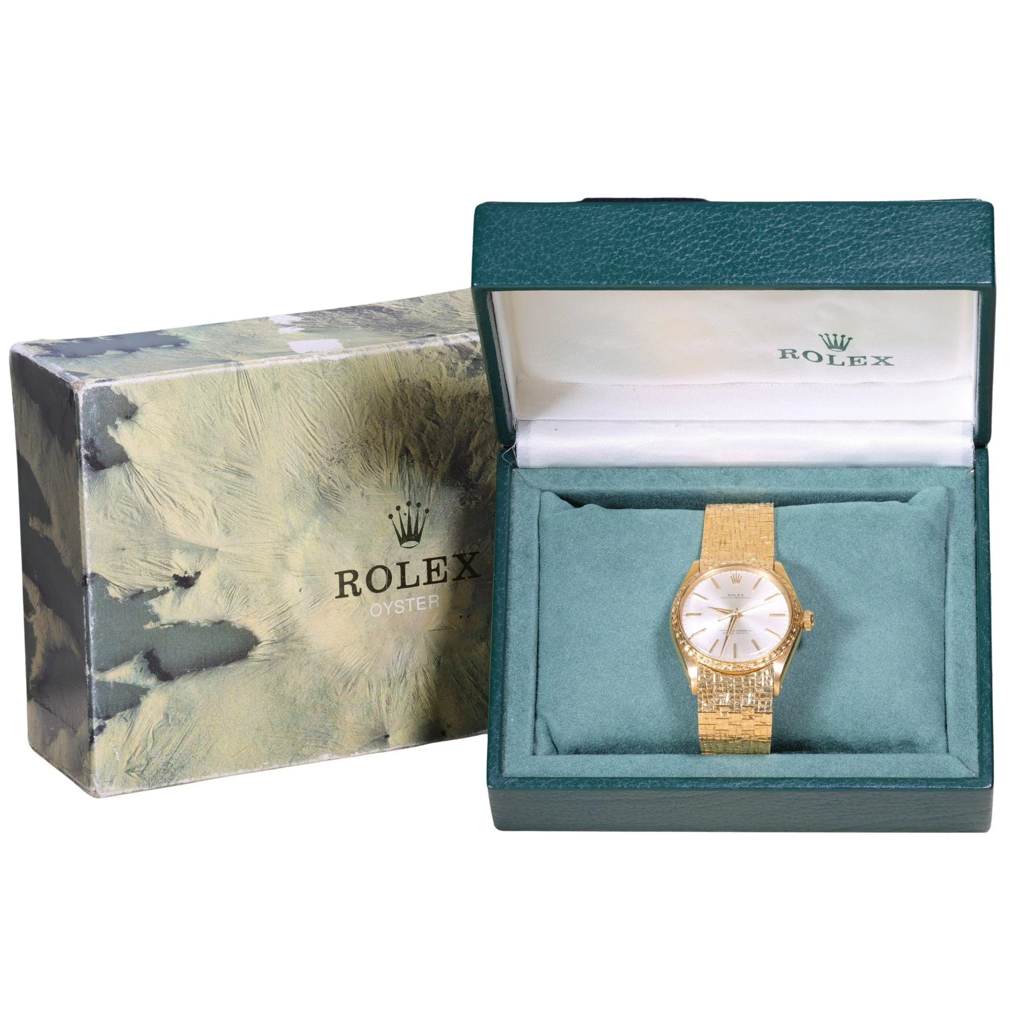 Rolex Oyster Perpetual 1028 18K Gold 34mm Watch Vintage 1963 w/box - Image 2