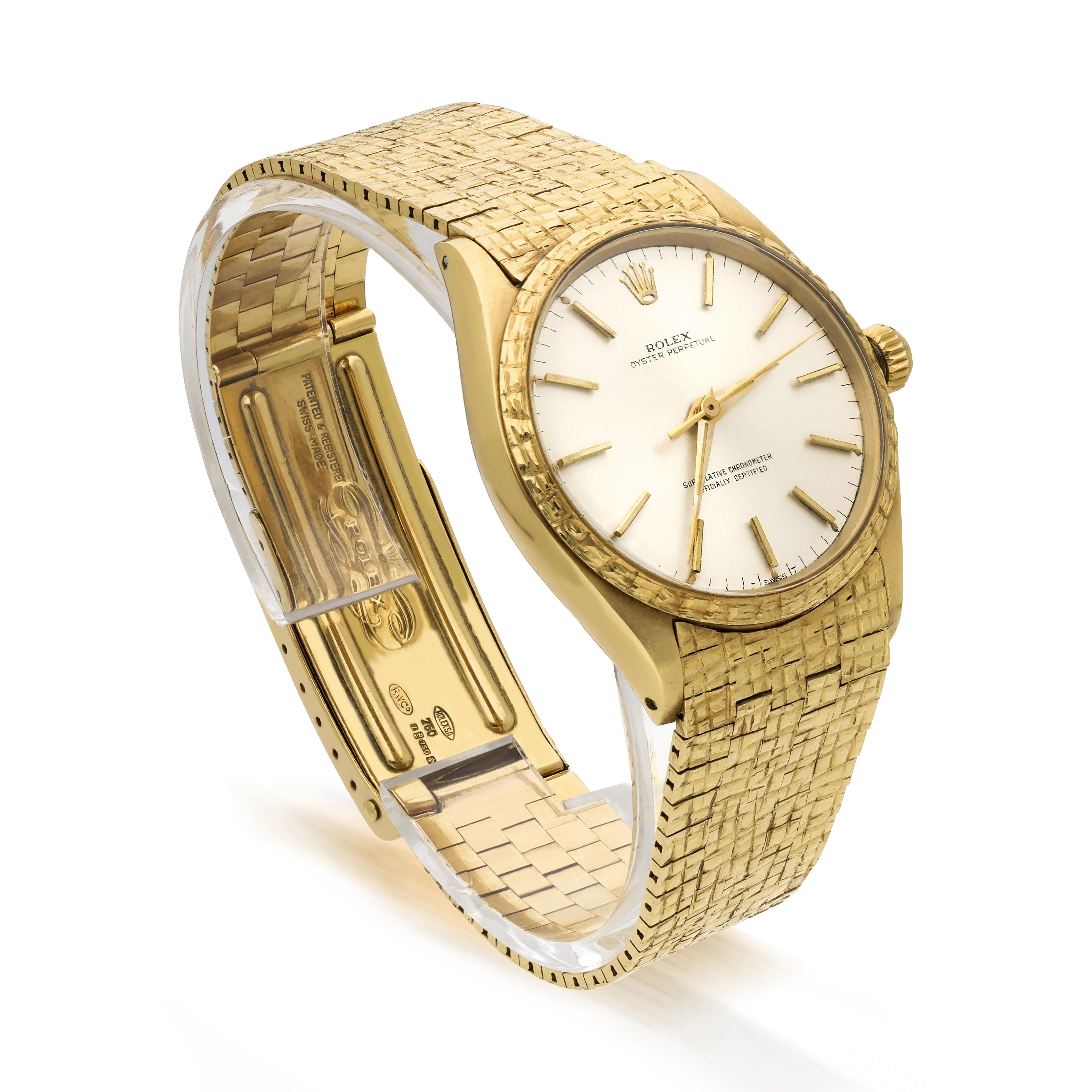 Rolex Oyster Perpetual 1028 18K Gold 34mm Watch Vintage 1963 w/box - Image 3
