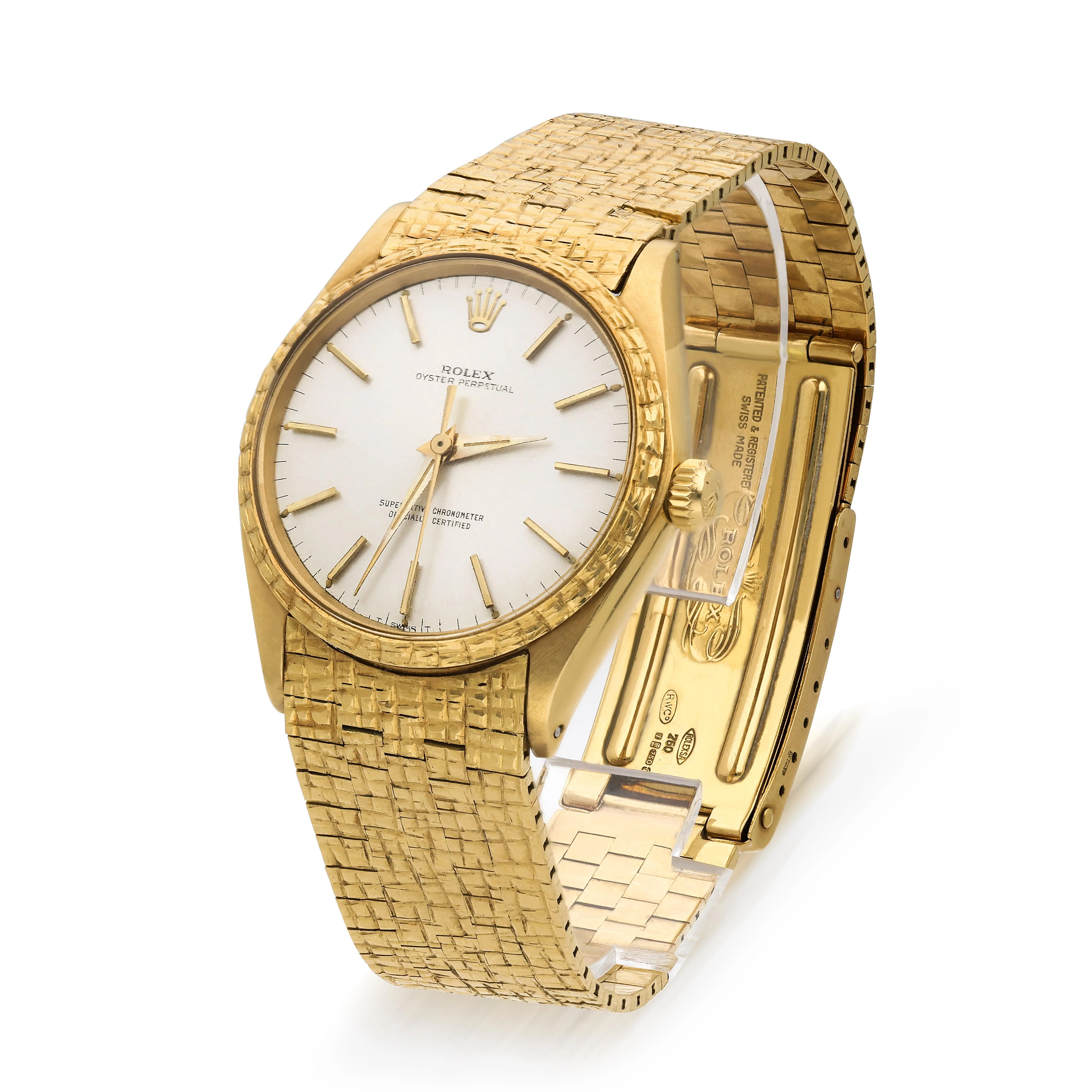 Rolex Oyster Perpetual 1028 18K Gold 34mm Watch Vintage 1963 w/box - Image 4