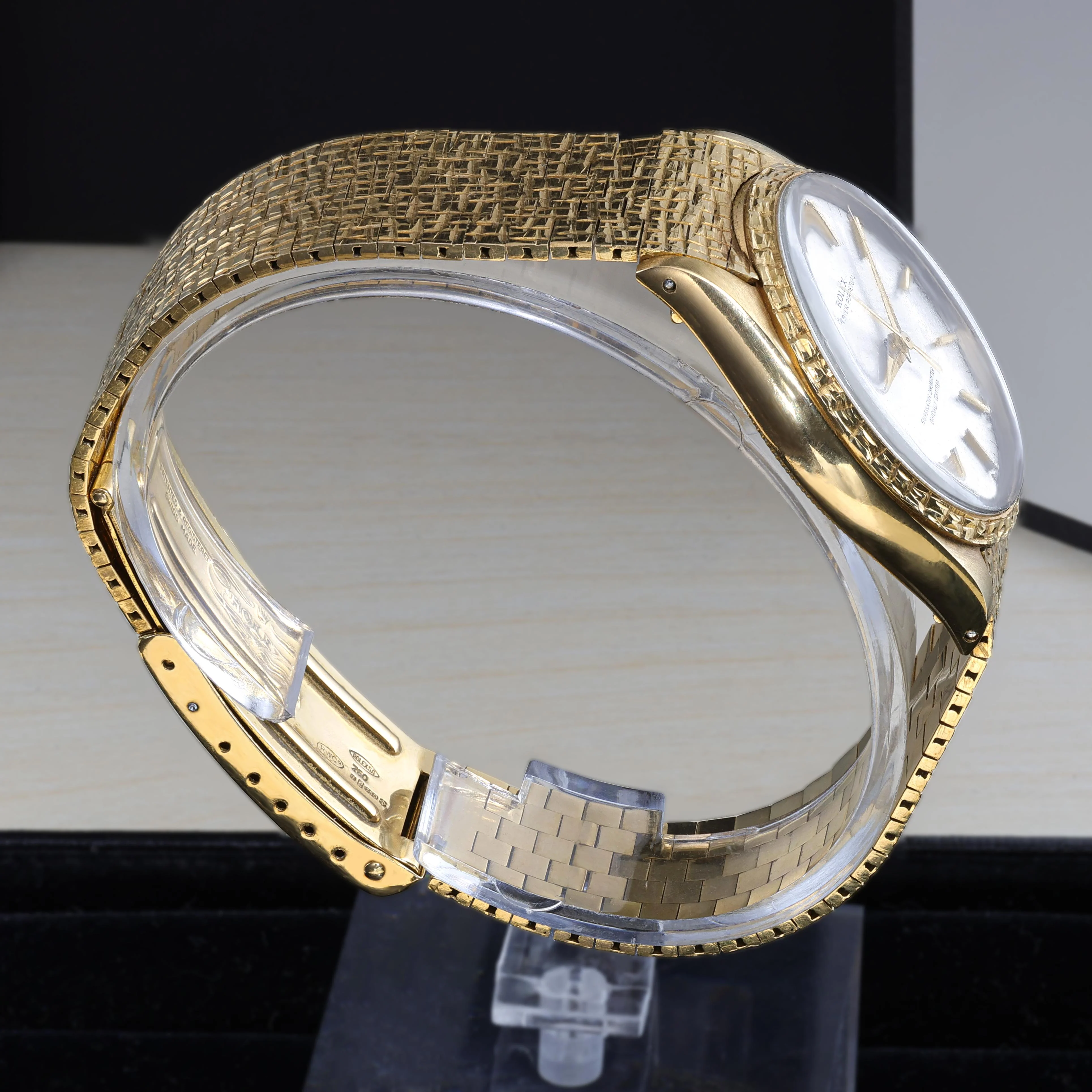Rolex Oyster Perpetual 1028 18K Gold 34mm Watch Vintage 1963 w/box - Image 8