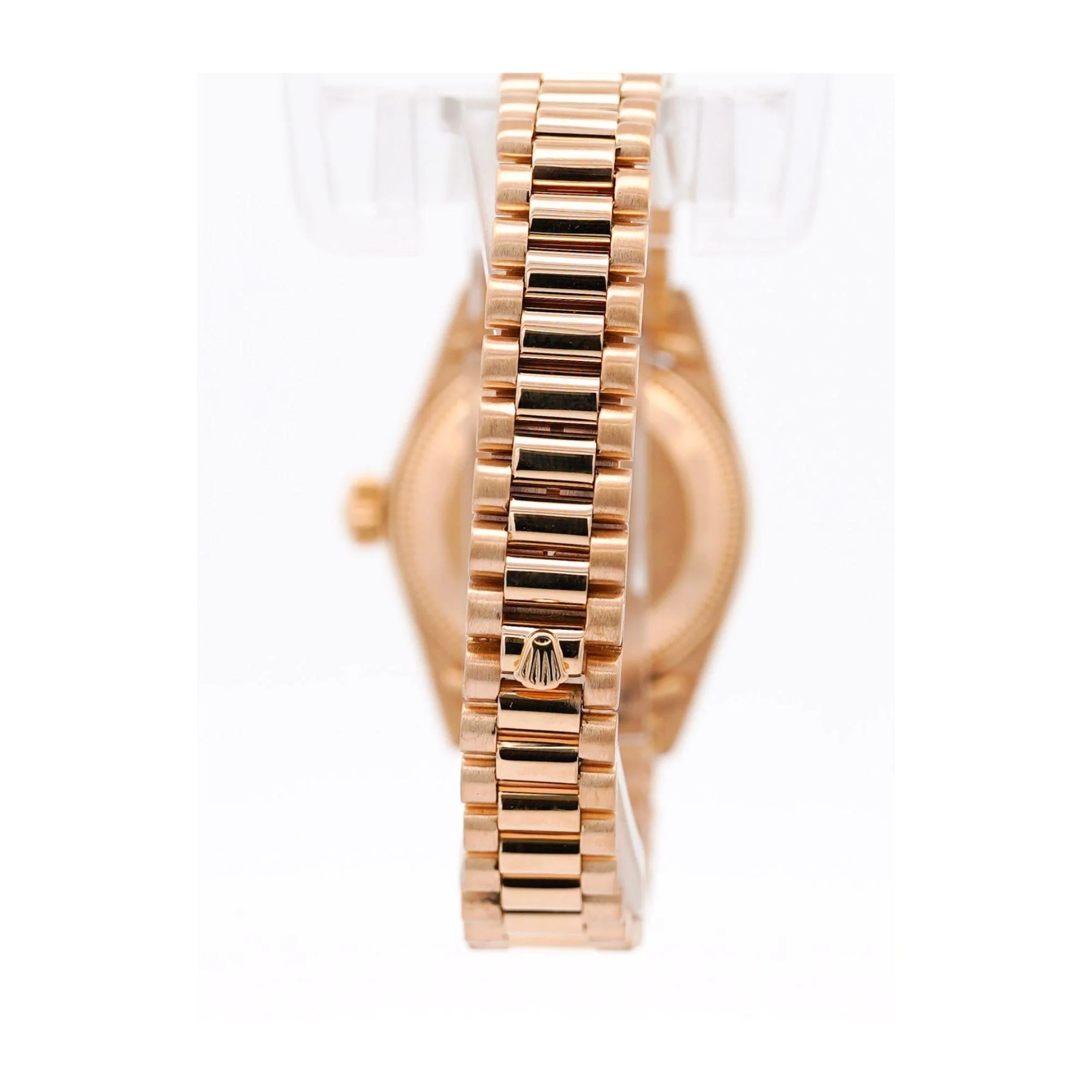 Rolex President Datejust 26mm Fluted 18K Gold Ladies Watch - Image 8