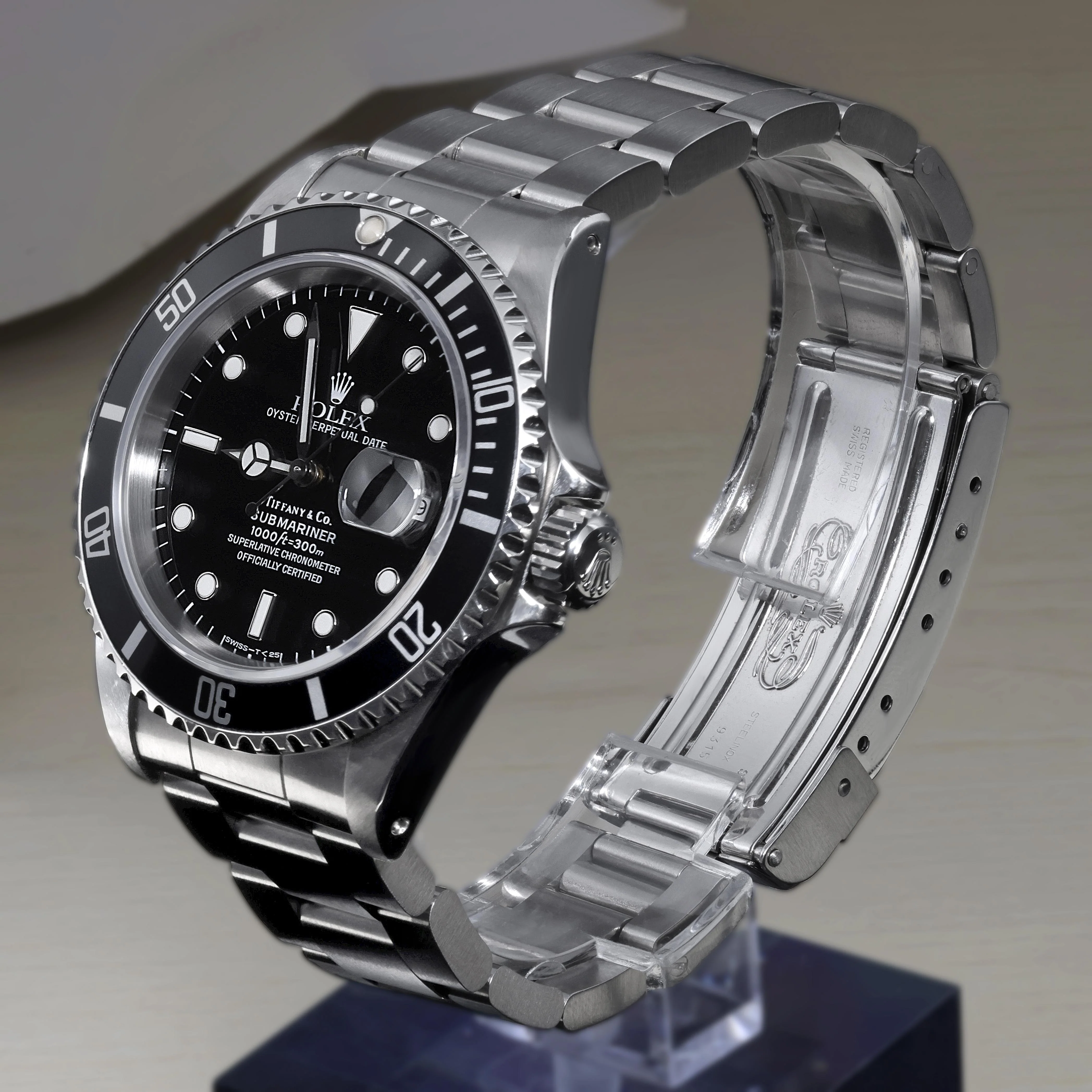 Rolex Submariner Tiffany & Co Dial 1680 Steel Automatic Date Watch - Image 9