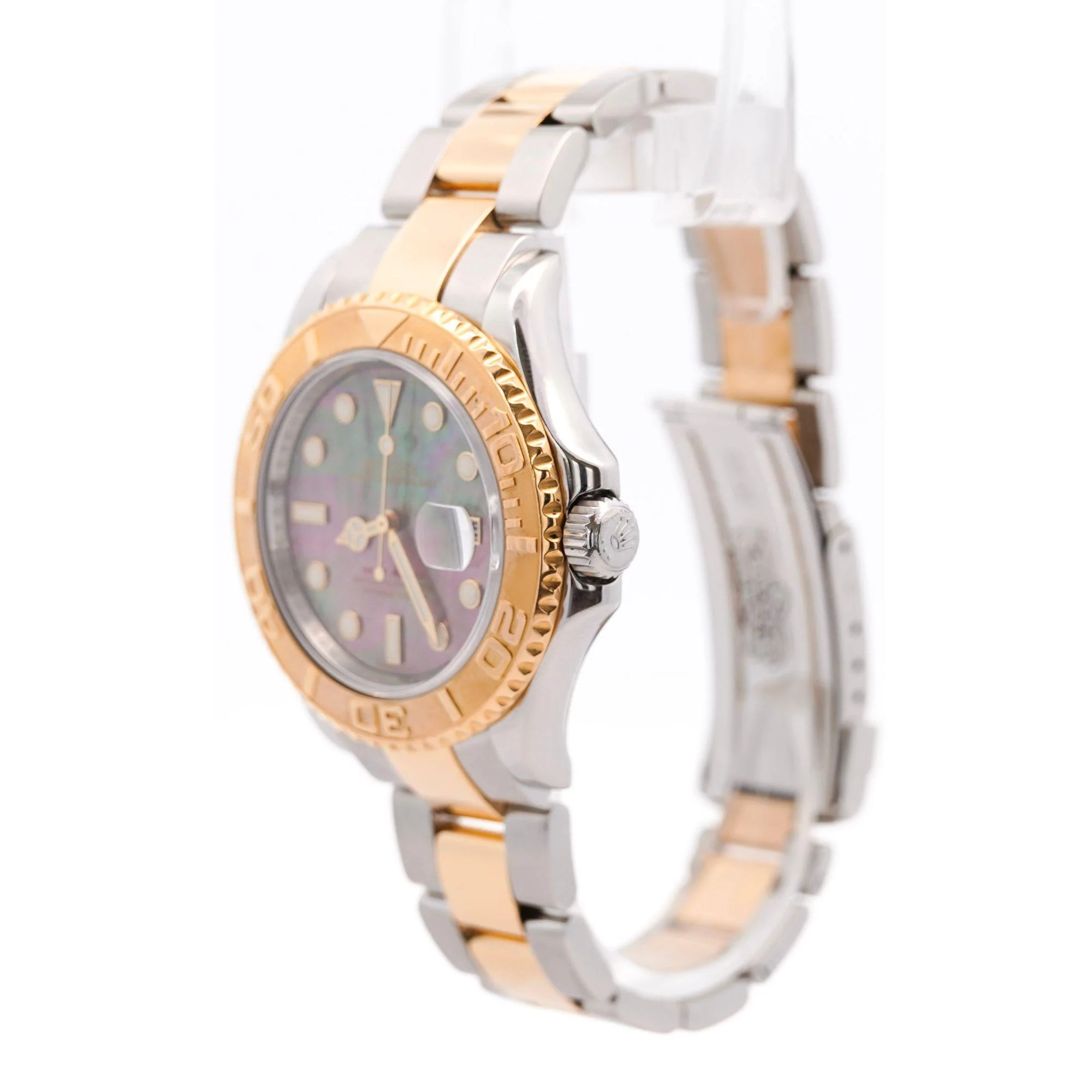 Rolex Yacht-Master 40 16623 Factory Black Mother of Pearl Dial 2 Tone Watch - Image 3