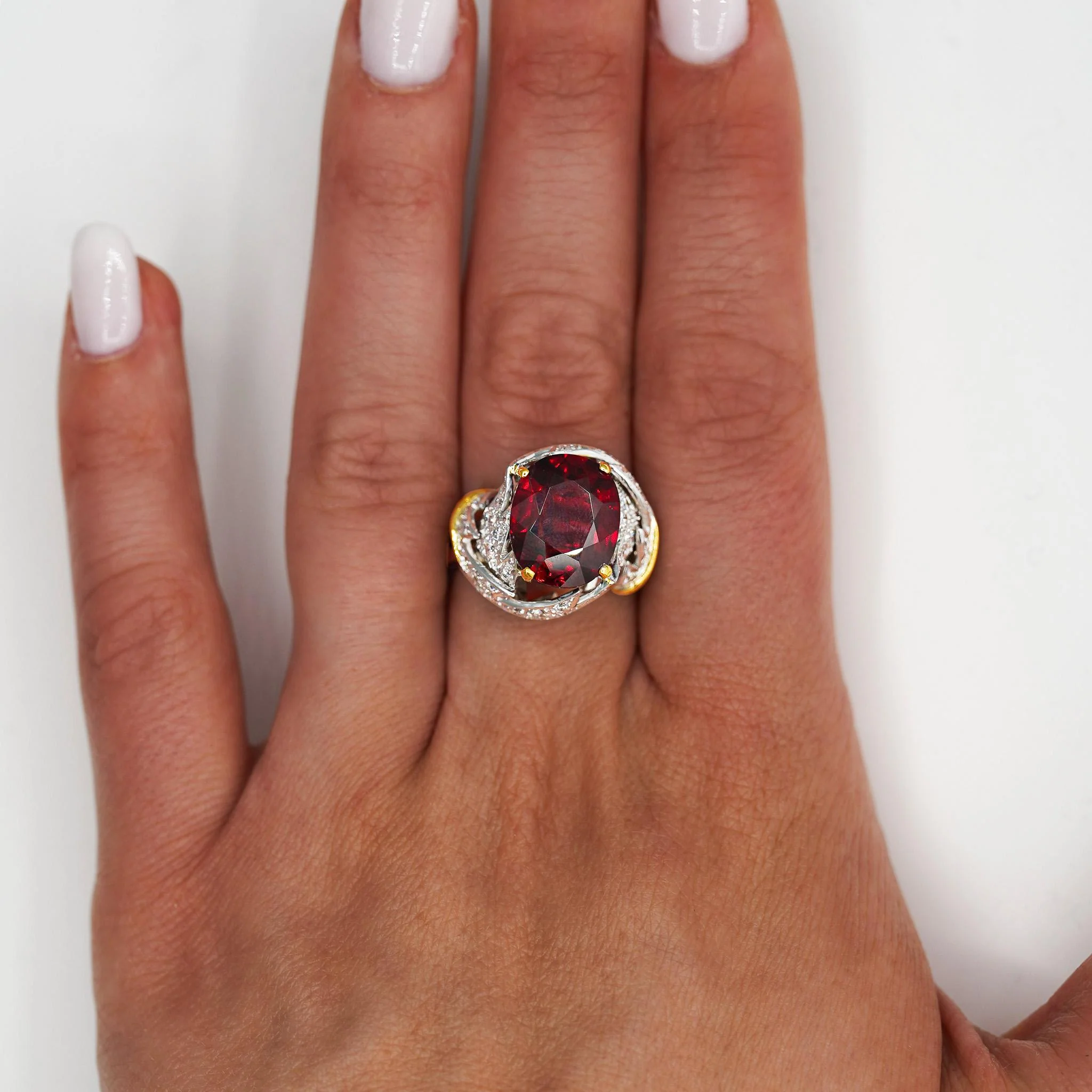 Schlumberger For Tiffany & Co. No Heat 6 Carat Ruby and Diamond Ring - Image 11