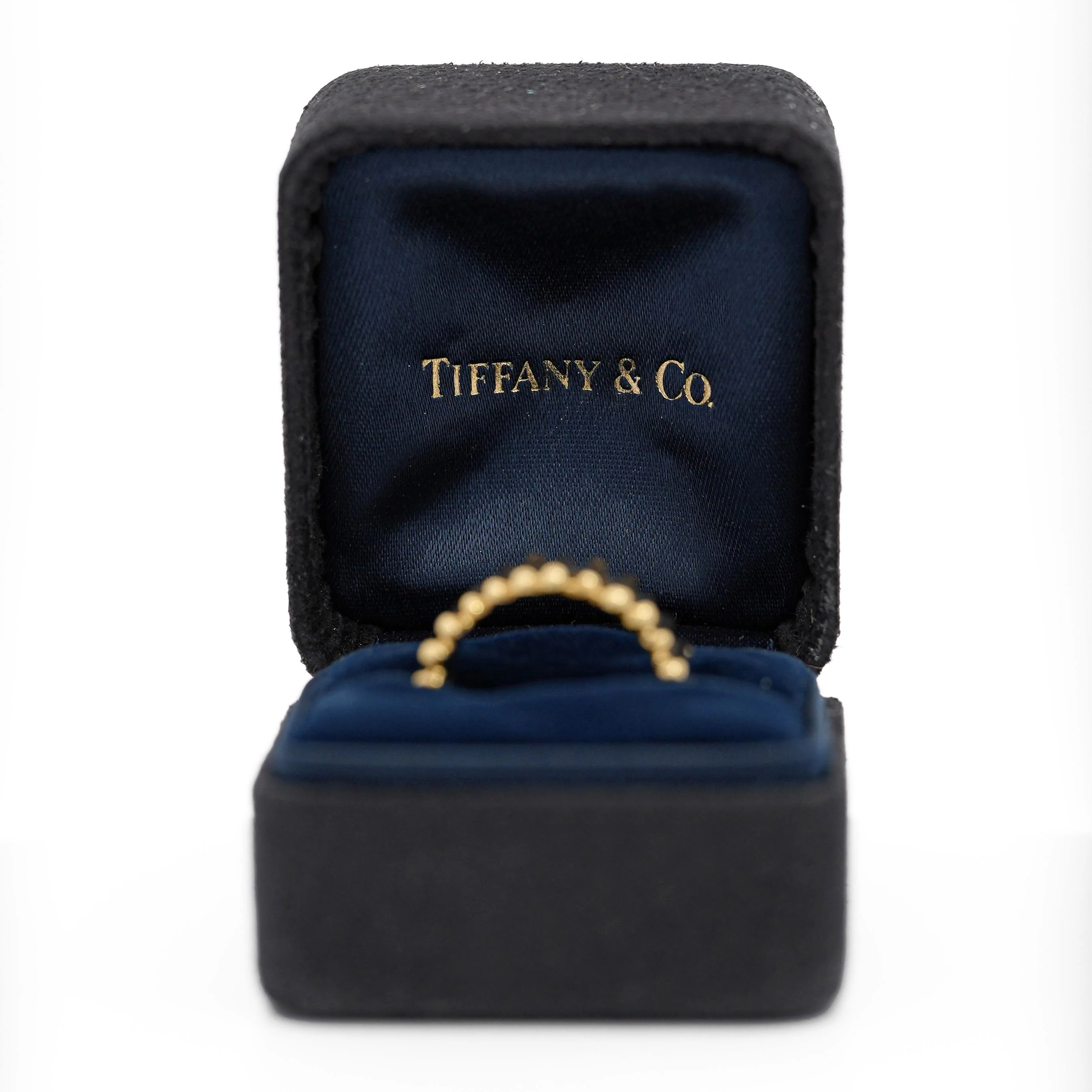 Tiffany & Co. 18K Gold Ribbed Band Ring Circa 2002 - Image 10