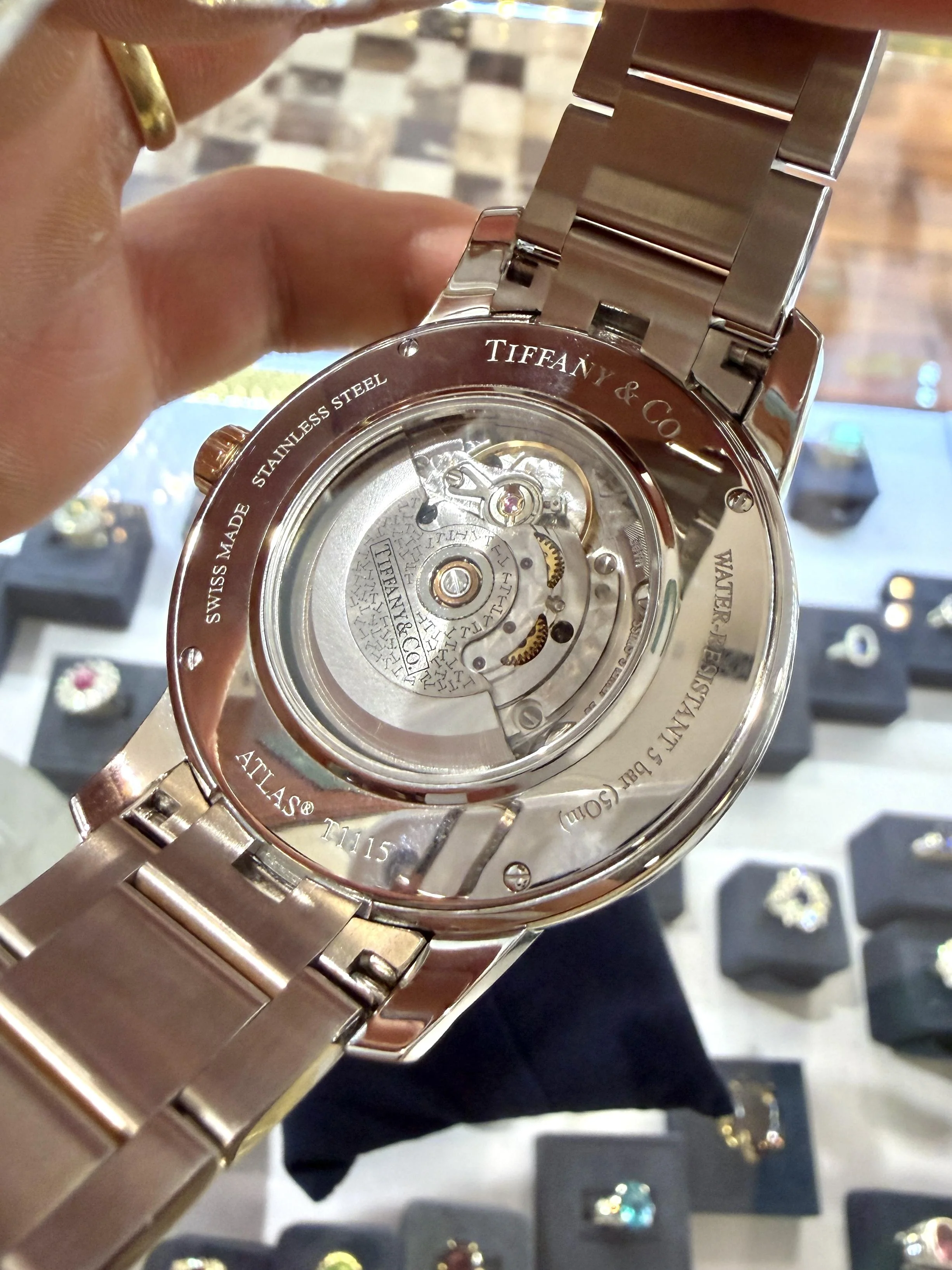 Tiffany & Co Atlas T1115 42mm Automatic 18K Rose Gold Steel 2 Tone Watch - Image 12
