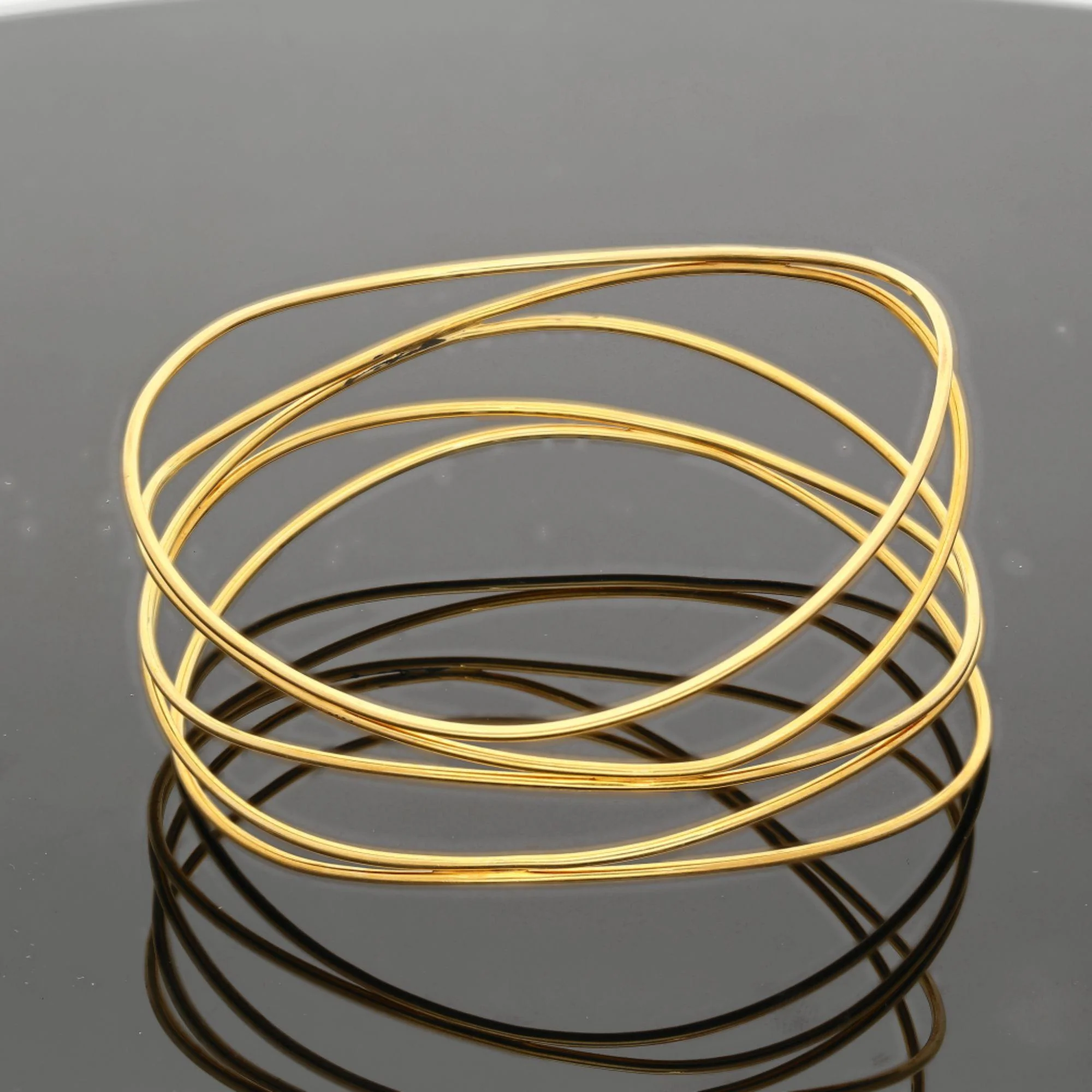 Tiffany & Co Elsa Peretti 18K Yellow Gold Vintage Bangle - Image 3