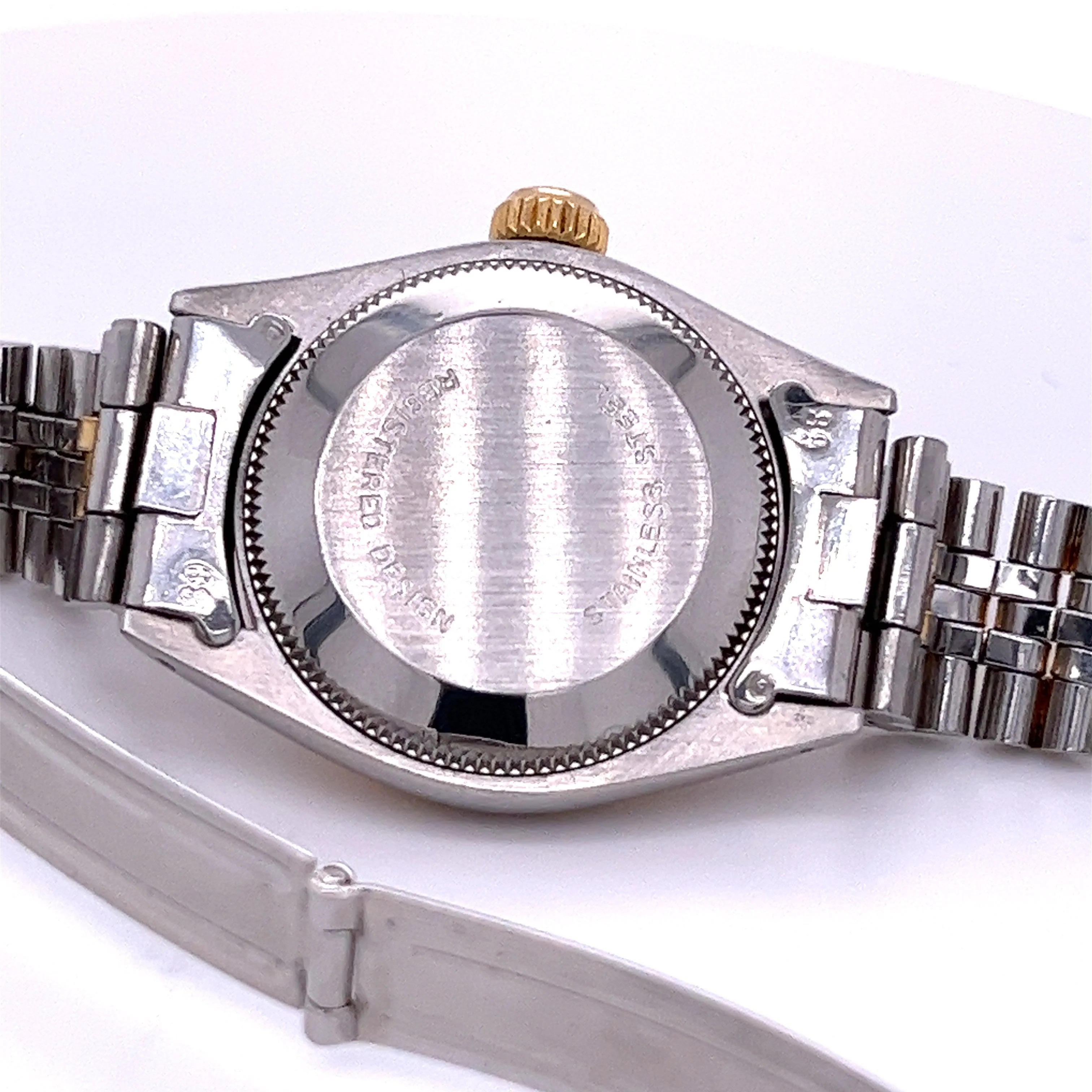Two Tone Ladies Rolex Ref. 6619 25mm Dial Oyster Perpetual Watch - Image 4