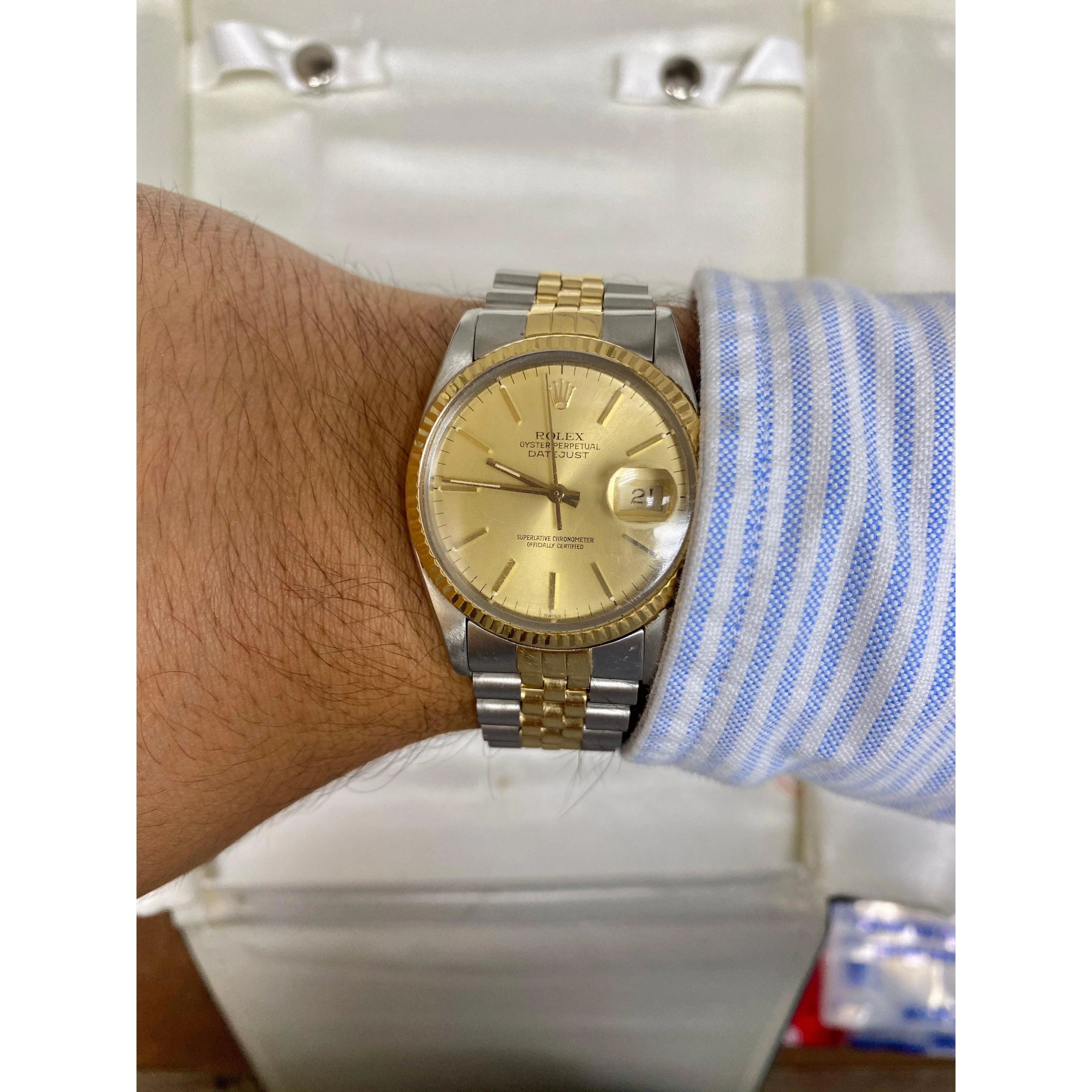 Two Tone Rolex DateJust With Jubilee Band - Image 5