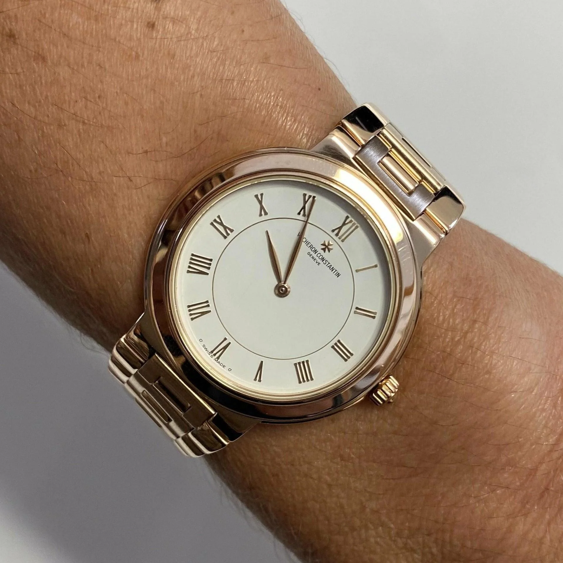 Vacheron Constantin Sovereign 18K Rose Gold 32mm Watch - Image 11