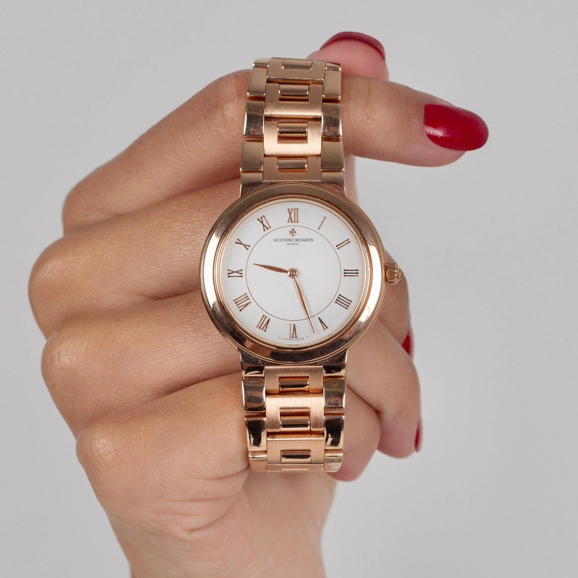 Vacheron Constantin Sovereign 18K Rose Gold 32mm Watch - Image 5