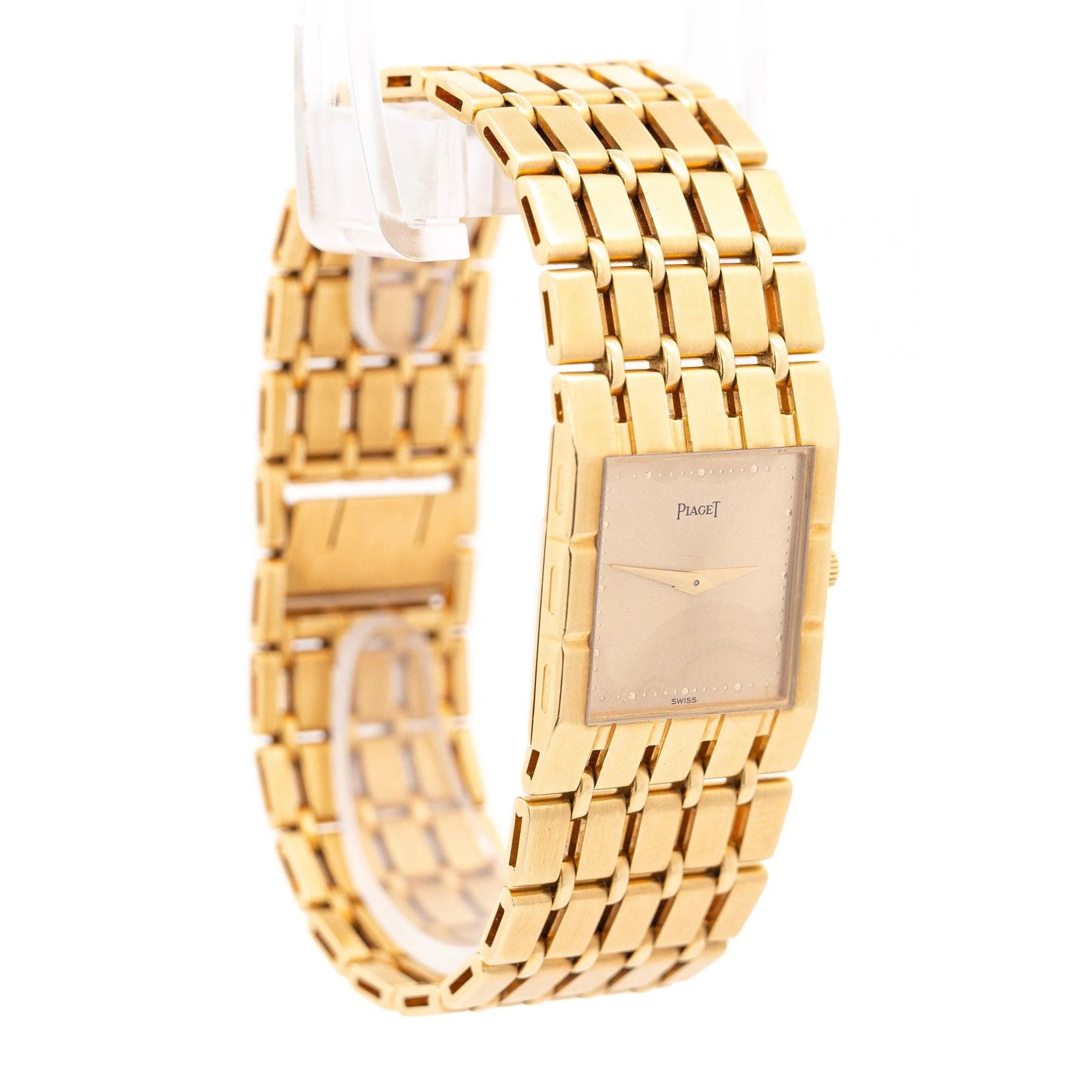 Vintage 18K Gold Piaget Polo 91321-K51 Automatic Watch with Original Pouch - Image 2