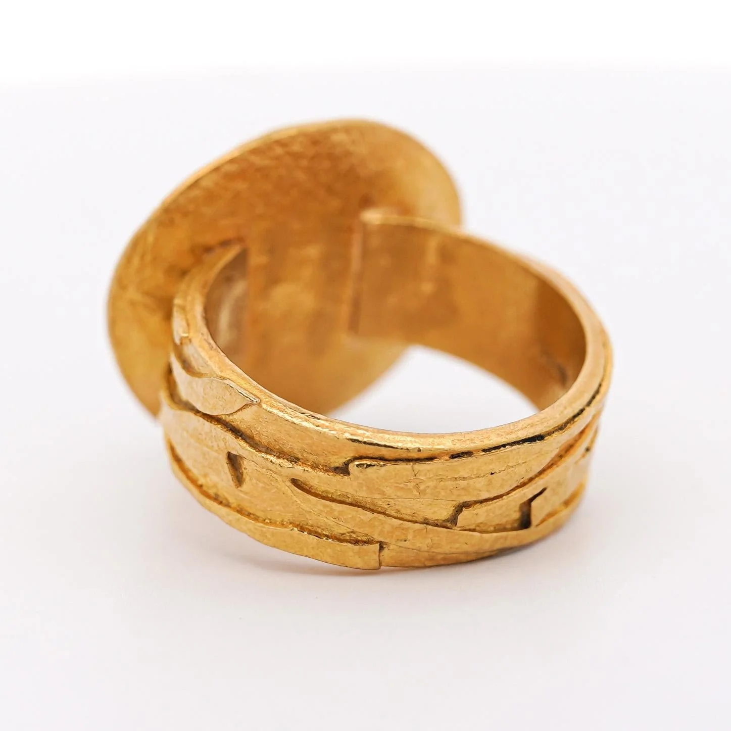 Vintage 22K Yellow Gold Alexander III the Great Antique Roman Coin Ring - Image 6
