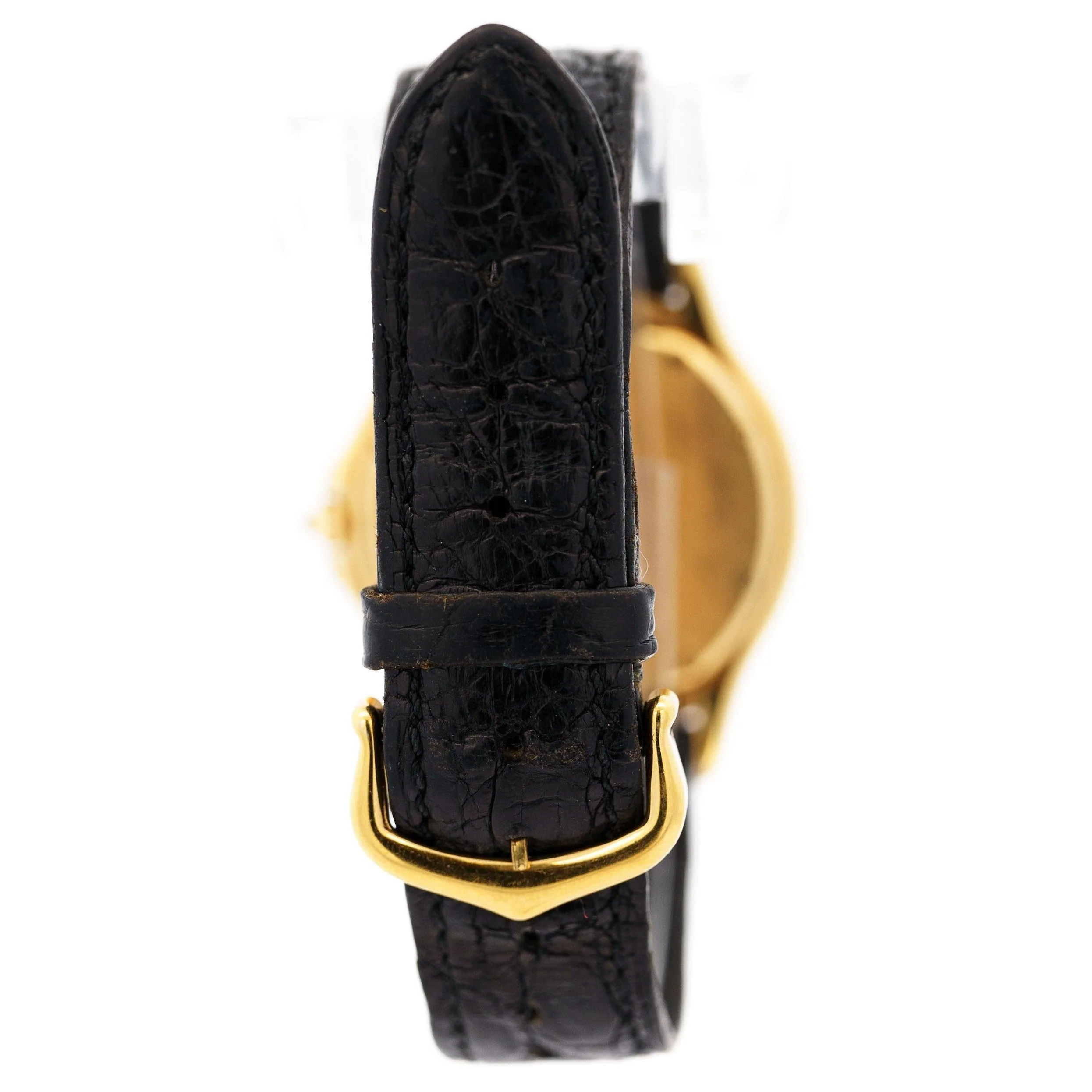 Vintage Cartier Cougar 116000R Watch 33mm in 18K Gold and Leather - Image 5