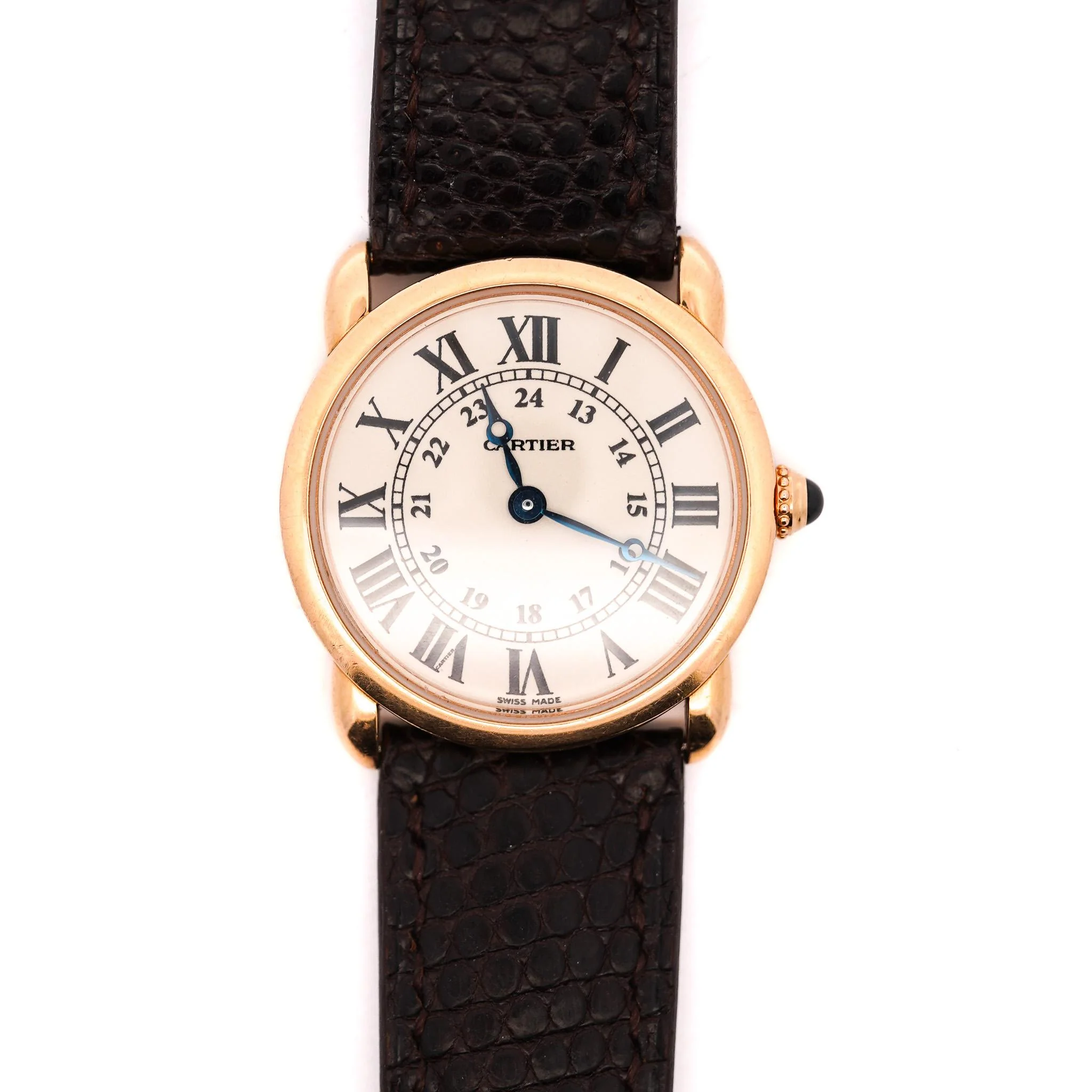 Vintage Cartier Ronde Louis 2886 Quartz 29mm 18K Gold Watch