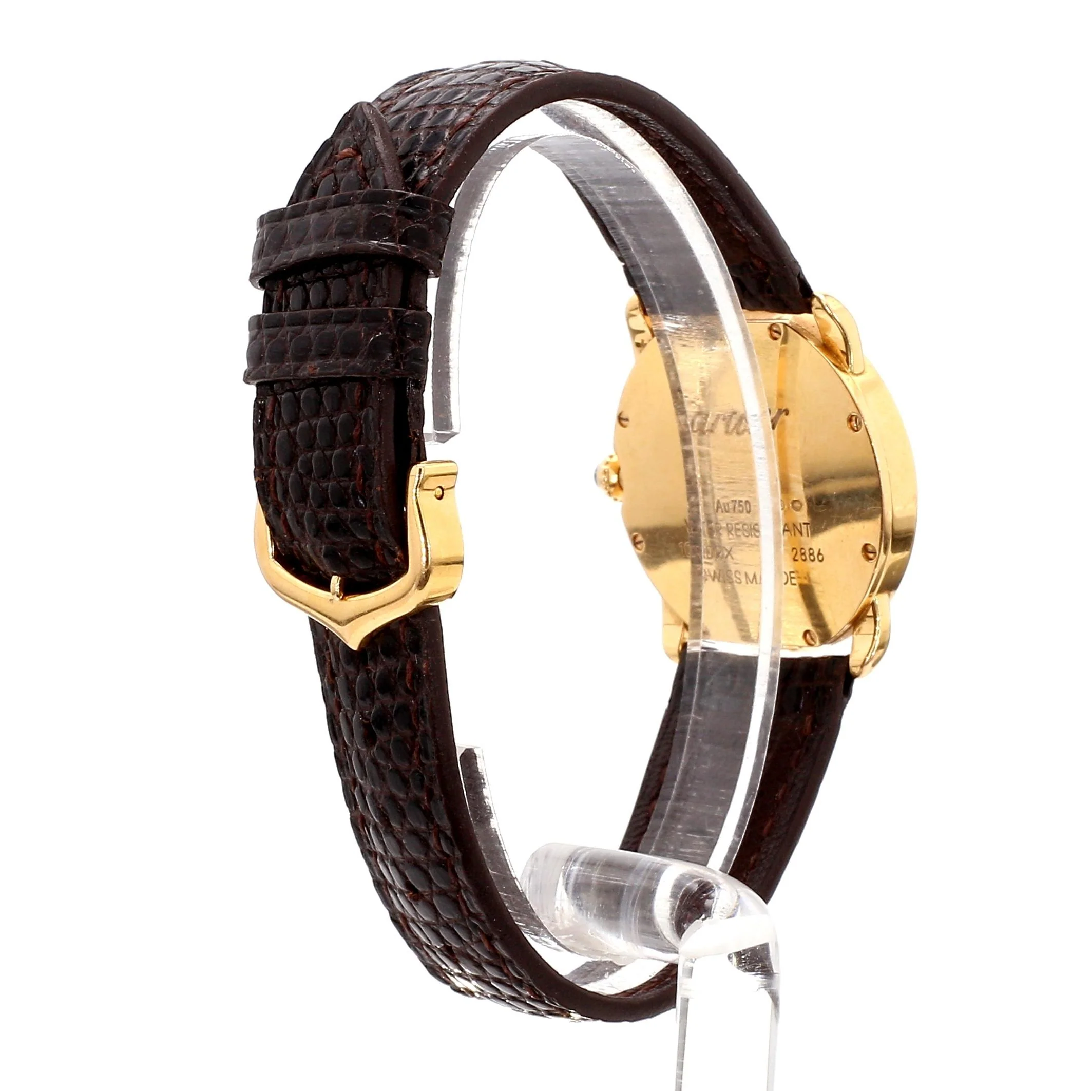 Vintage Cartier Ronde Louis 2886 Quartz 29mm 18K Gold Watch - Image 5