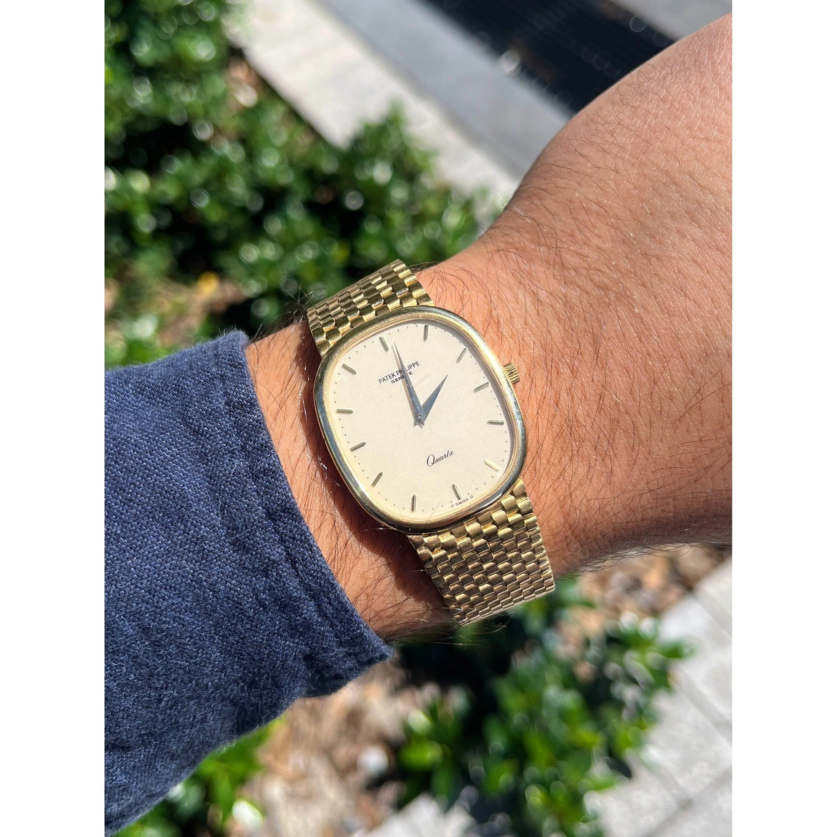 Vintage Patek Philippe Grand Ellipse 18K Gold Watch - Image 9
