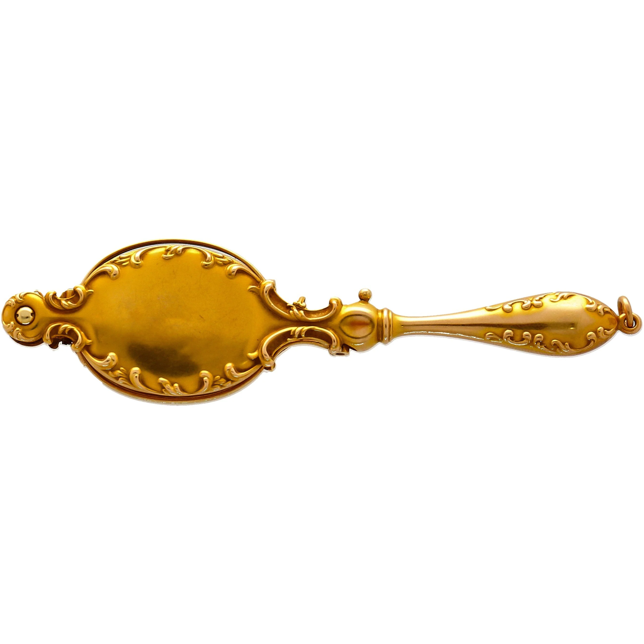 Vintage Retro Era Lorgnette Glasses With 14K Yellow Gold Case - Image 5