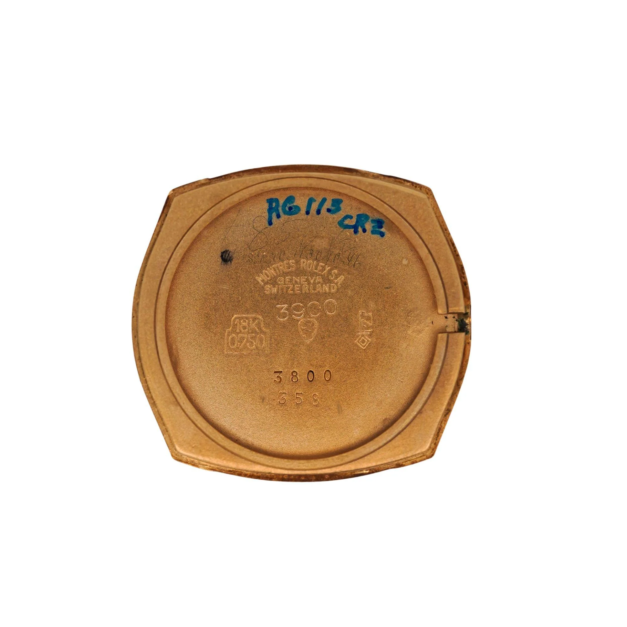 Vintage Rolex Cellini Manual Gold Frosted Integral Bracelet Watch - Image 5