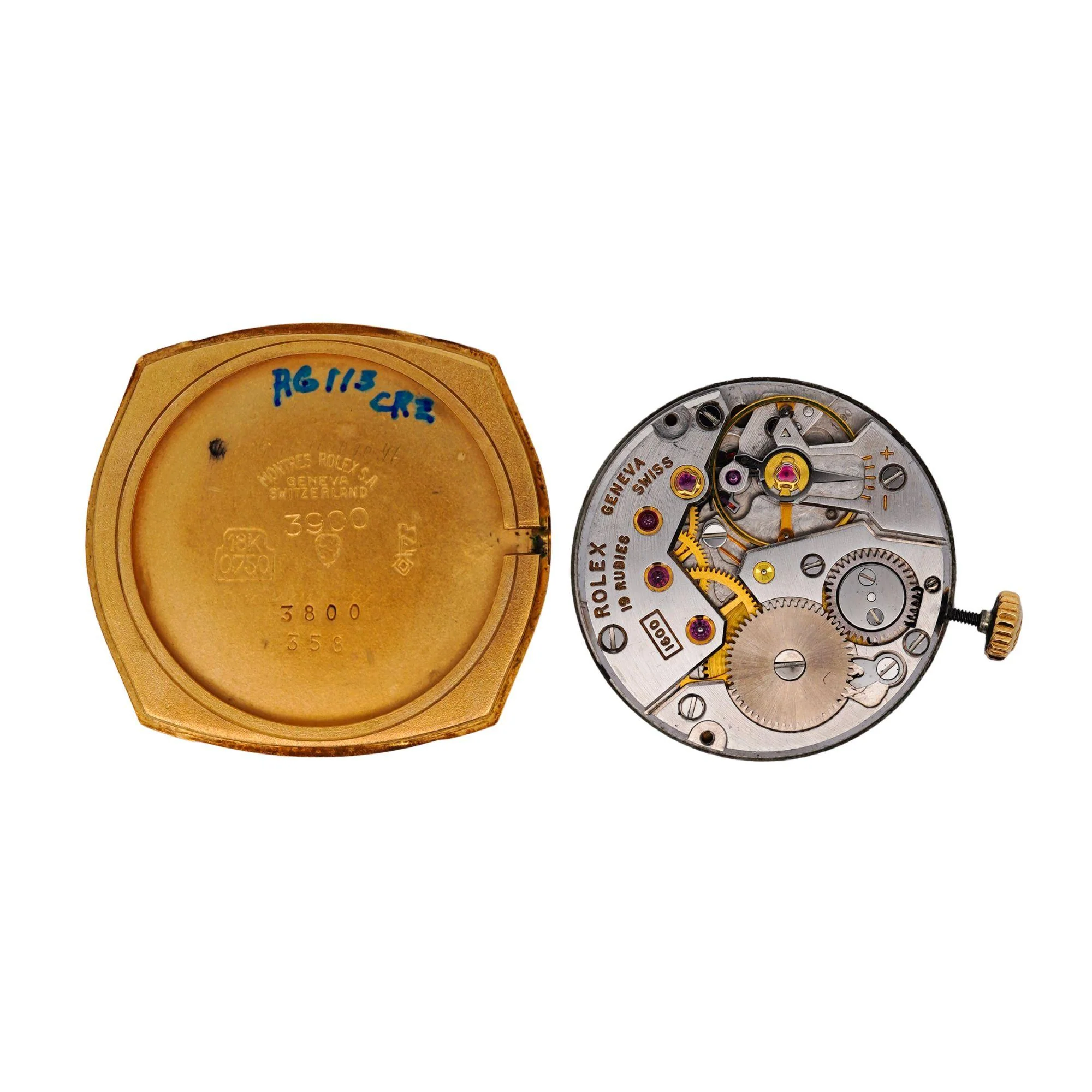 Vintage Rolex Cellini Manual Gold Frosted Integral Bracelet Watch - Image 6