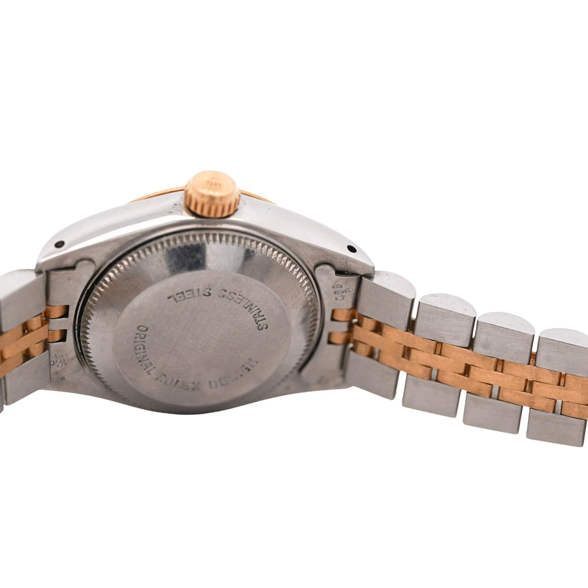 Vintage Rolex Datejust 26mm Two Tone 18K Gold Steel Fluted Bezel Jubilee Watch - Image 3