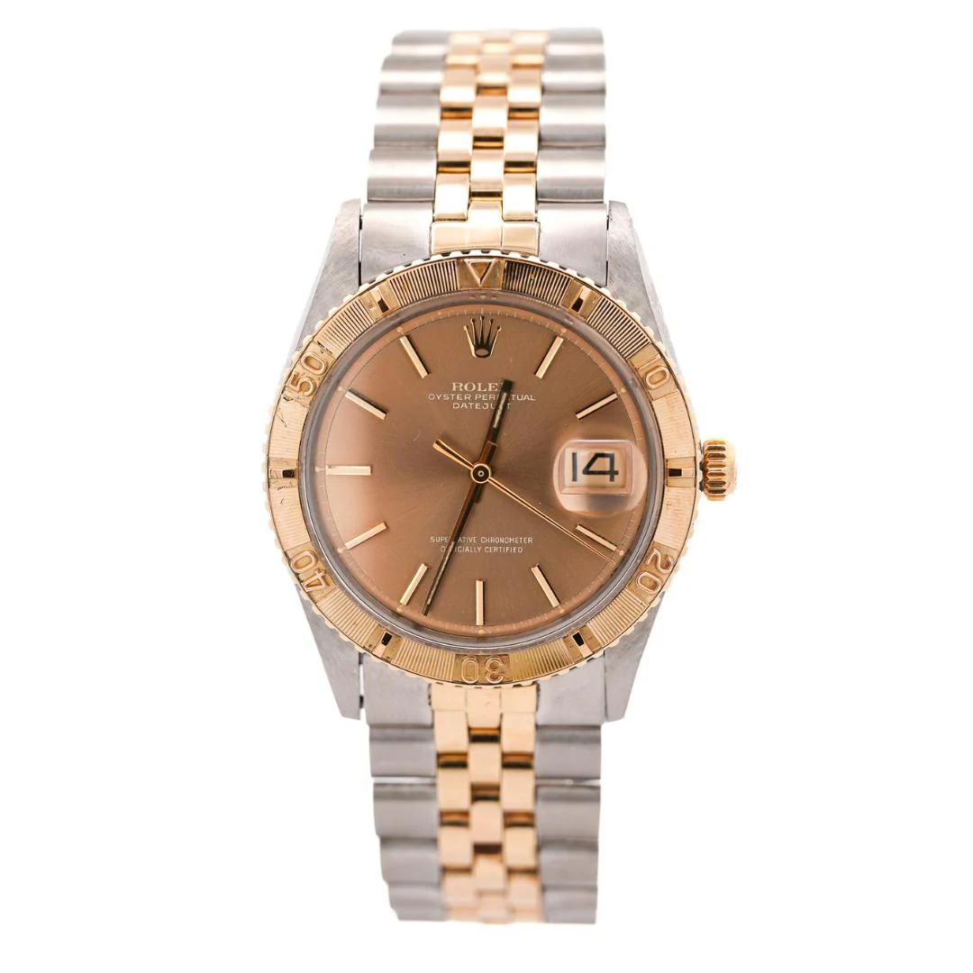 Vintage Rolex Datejust Thunderbird Turn-O-Graph Two Tone Gold Steel Watch - Image 2
