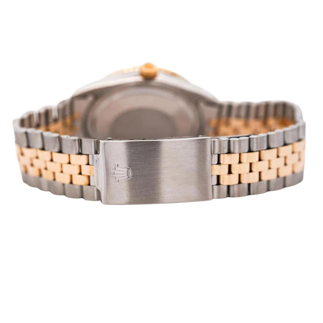 Vintage Rolex Datejust Thunderbird Turn-O-Graph Two Tone Gold Steel Watch - Image 3