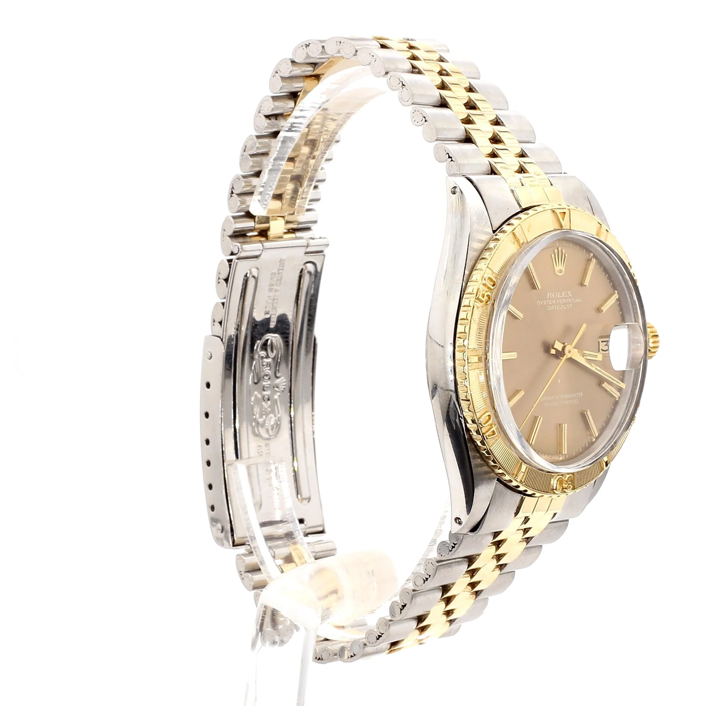 Vintage Rolex Datejust Thunderbird Turn-O-Graph Two Tone Gold Steel Watch - Image 4