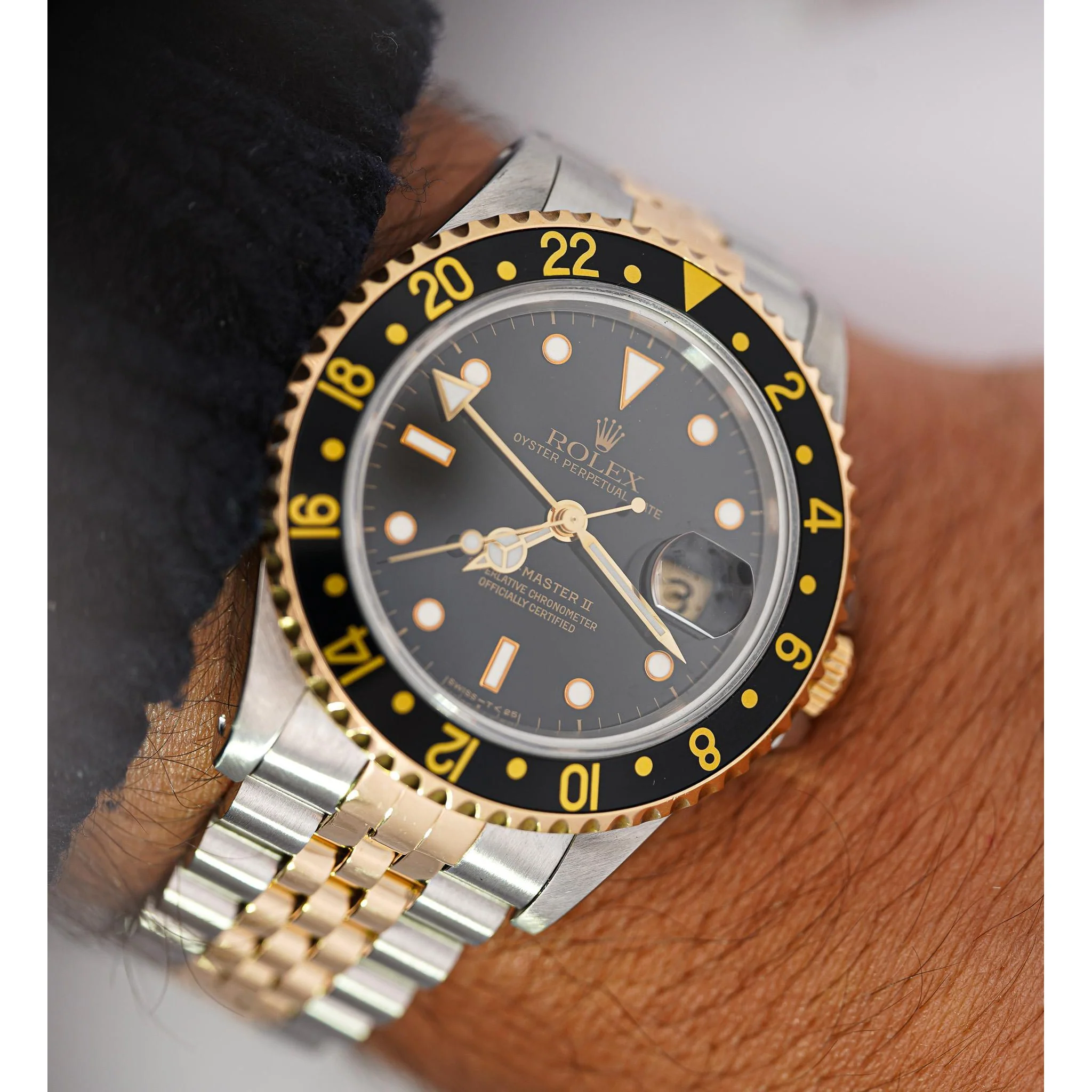 Vintage Rolex GMT II Two Tone Jubilee Ref 16713 Watch 40mm Full Set Box & Papers - Image 5
