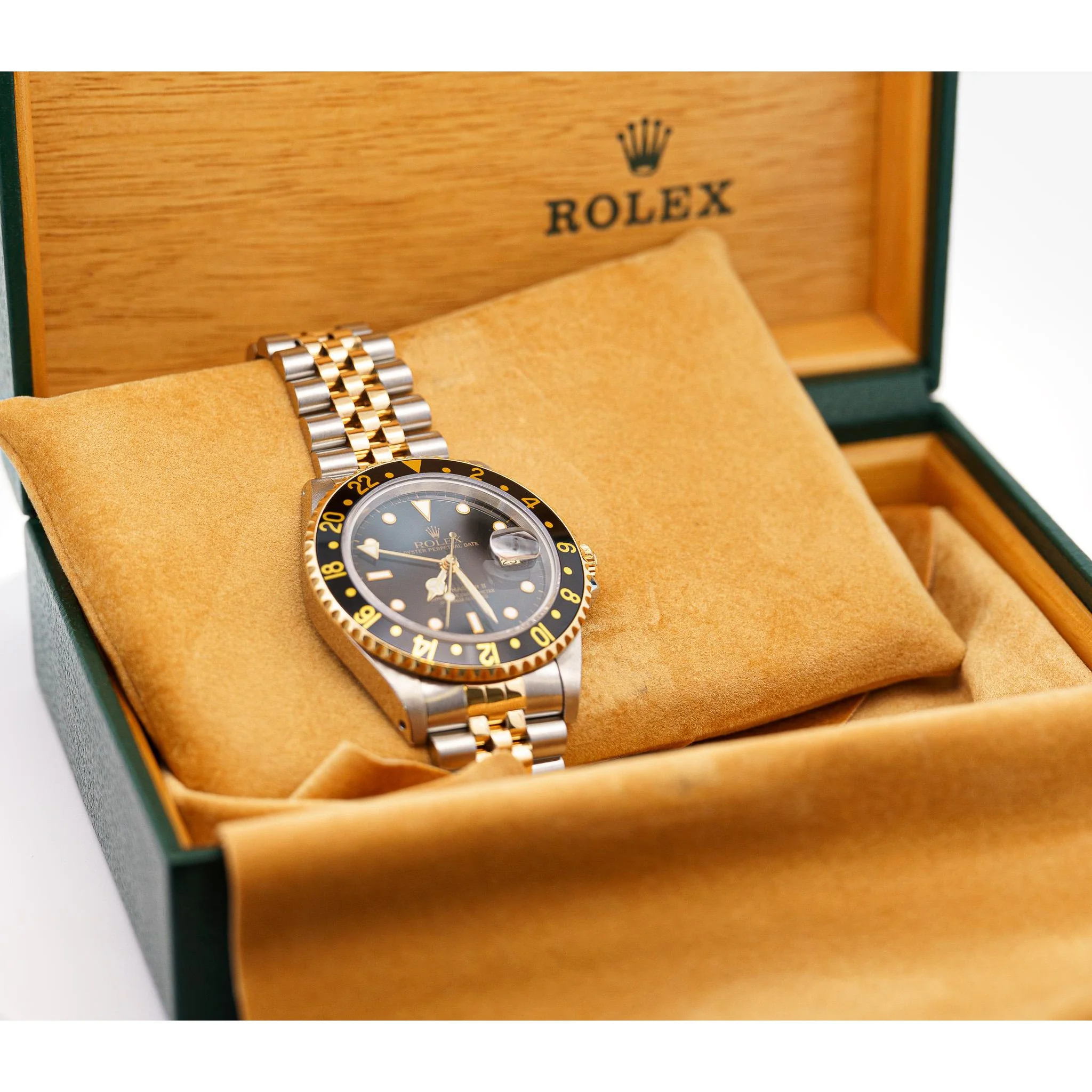 Vintage Rolex GMT II Two Tone Jubilee Ref 16713 Watch 40mm Full Set Box & Papers - Image 6