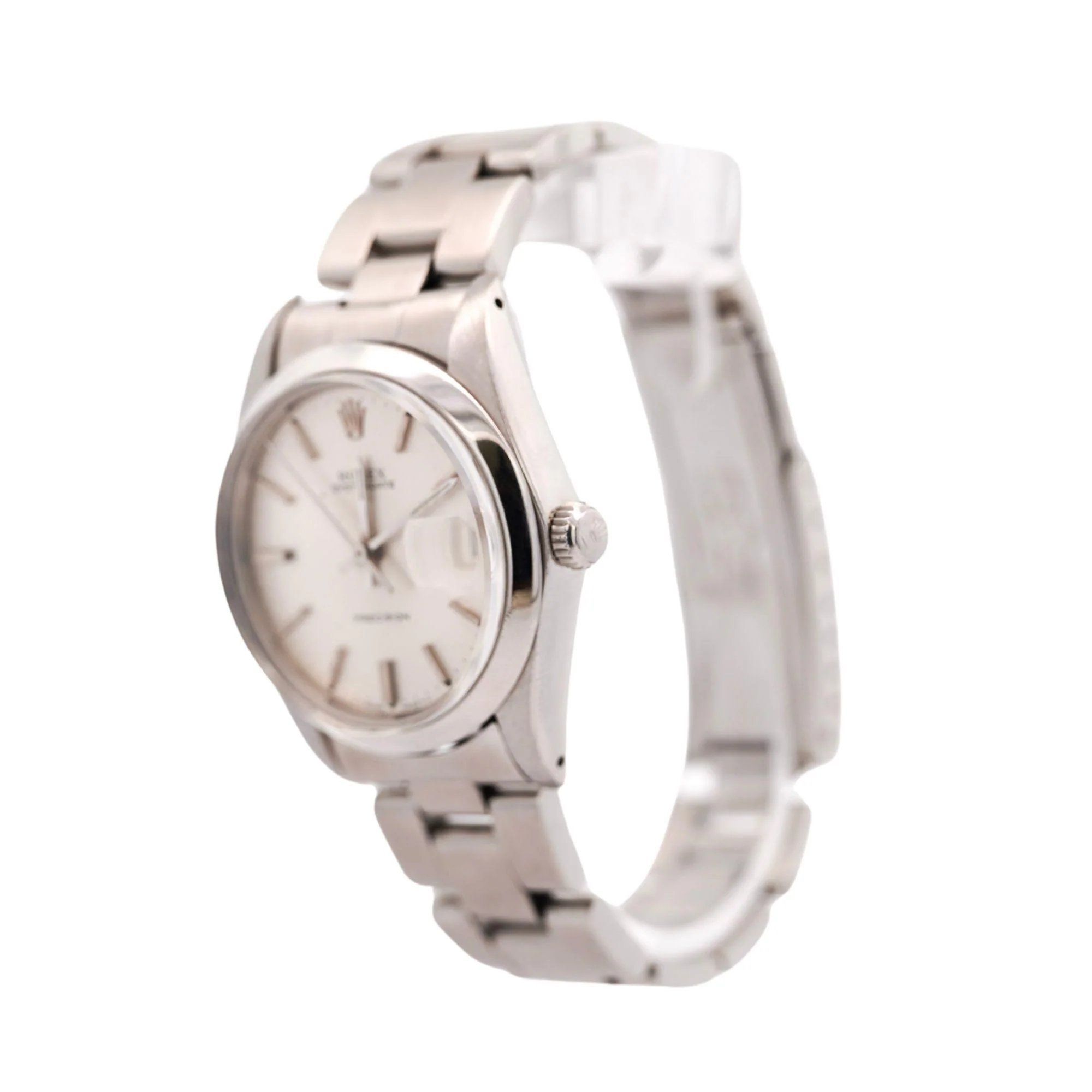 Vintage Rolex Oysterdate Precision 34mm Manual Wind Steel Oyster Bracelet Watch - Image 2