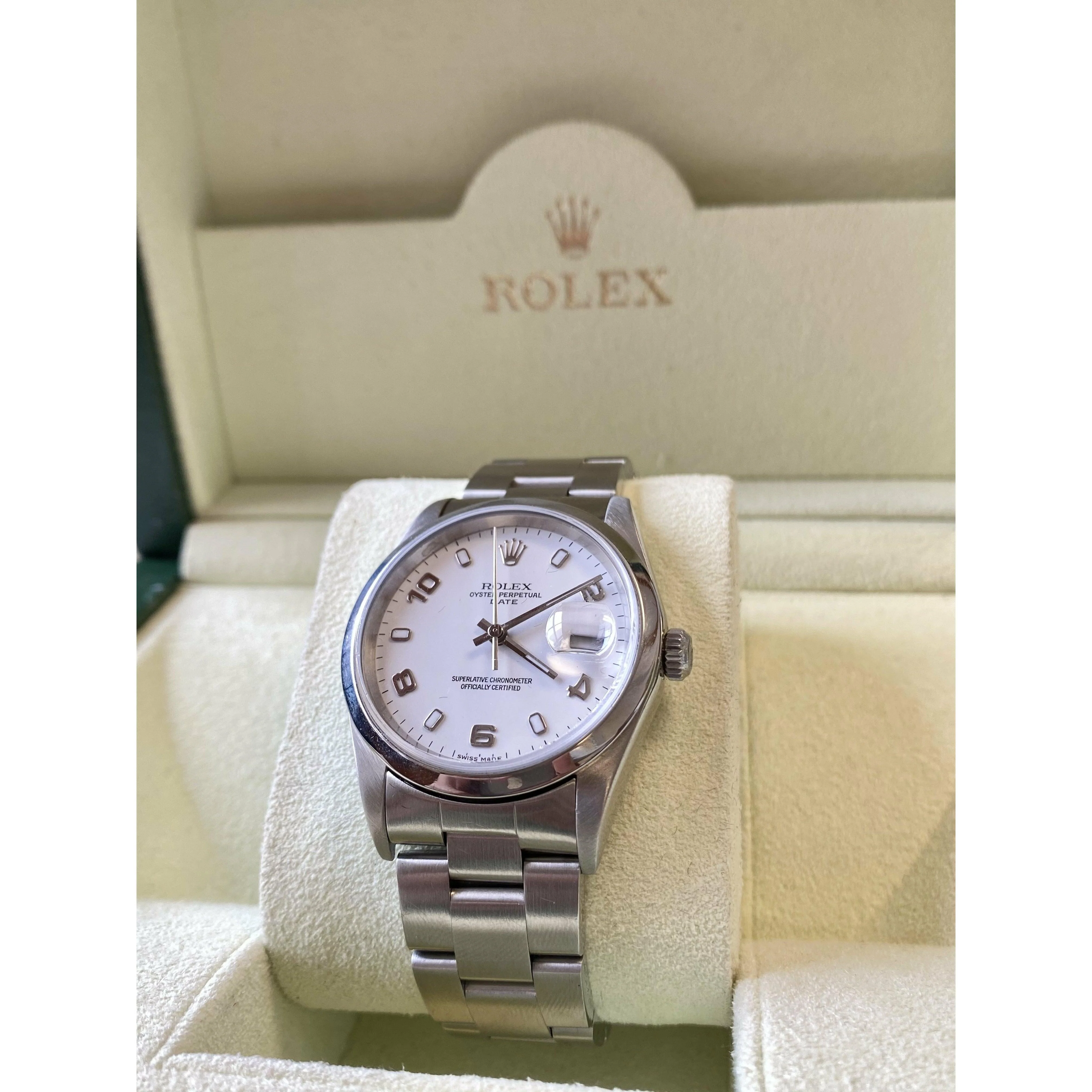 White Face 31mm Rolex Oyster Perpetual Date With Oyster Band - Image 2