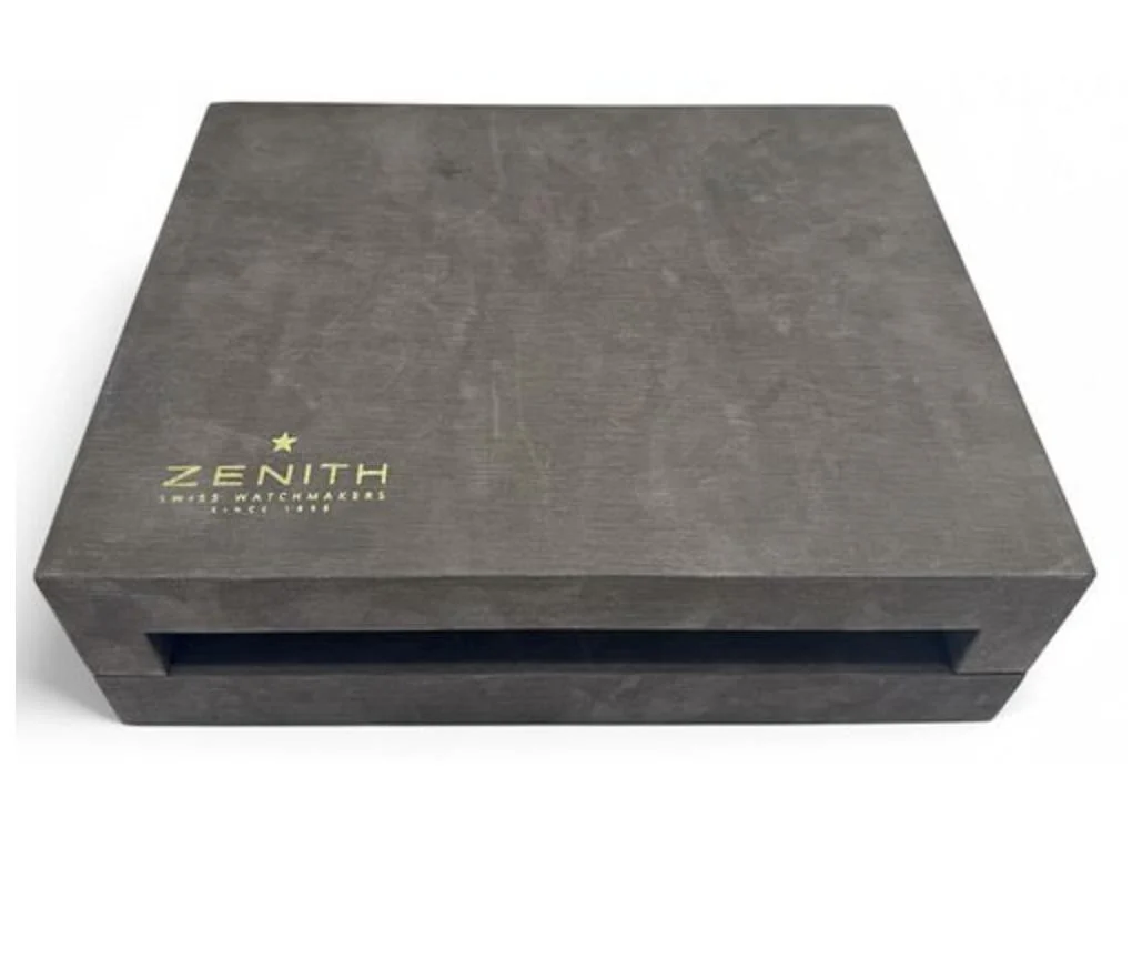 Zenith El Primero Grande Class Chronograph Automatic 18K Rose Gold Black Watch - Image 12